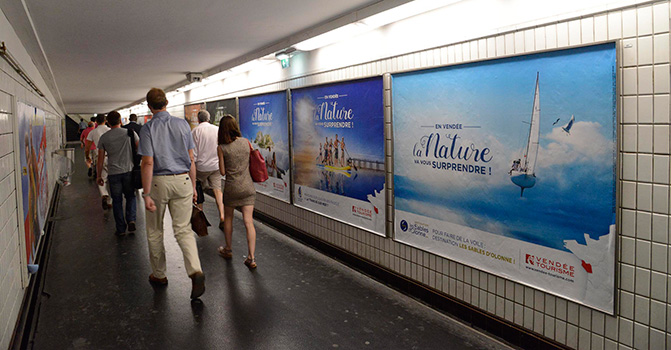 La Vendée s'affiche dans le métro