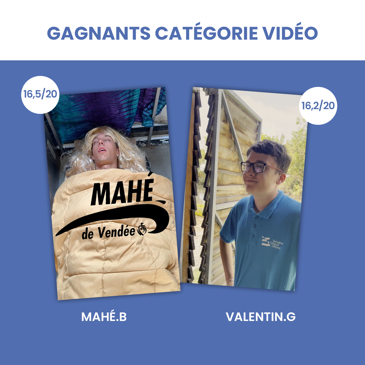 Gagnants vidéo